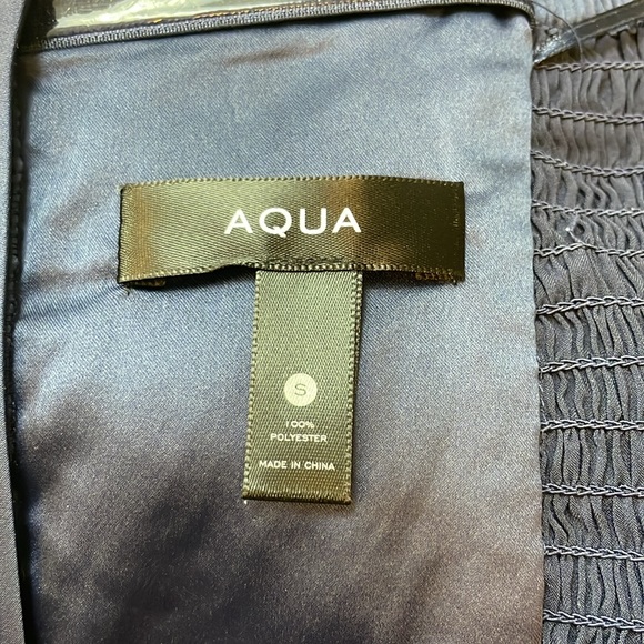 Aqua navy blue sweetheart mermaid gown size small - Picture 8 of 9